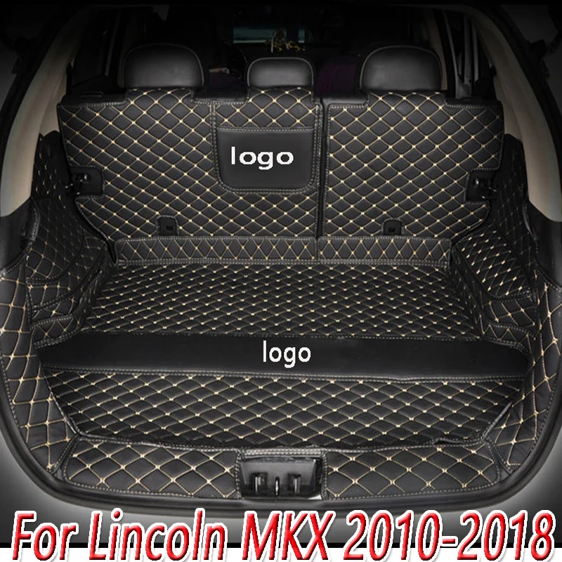 

High quality Custom wear-resistant Leather Car Trunk Mat For Lincoln MKX 2010-2018 Cargo Liner Accessories Interior Boot