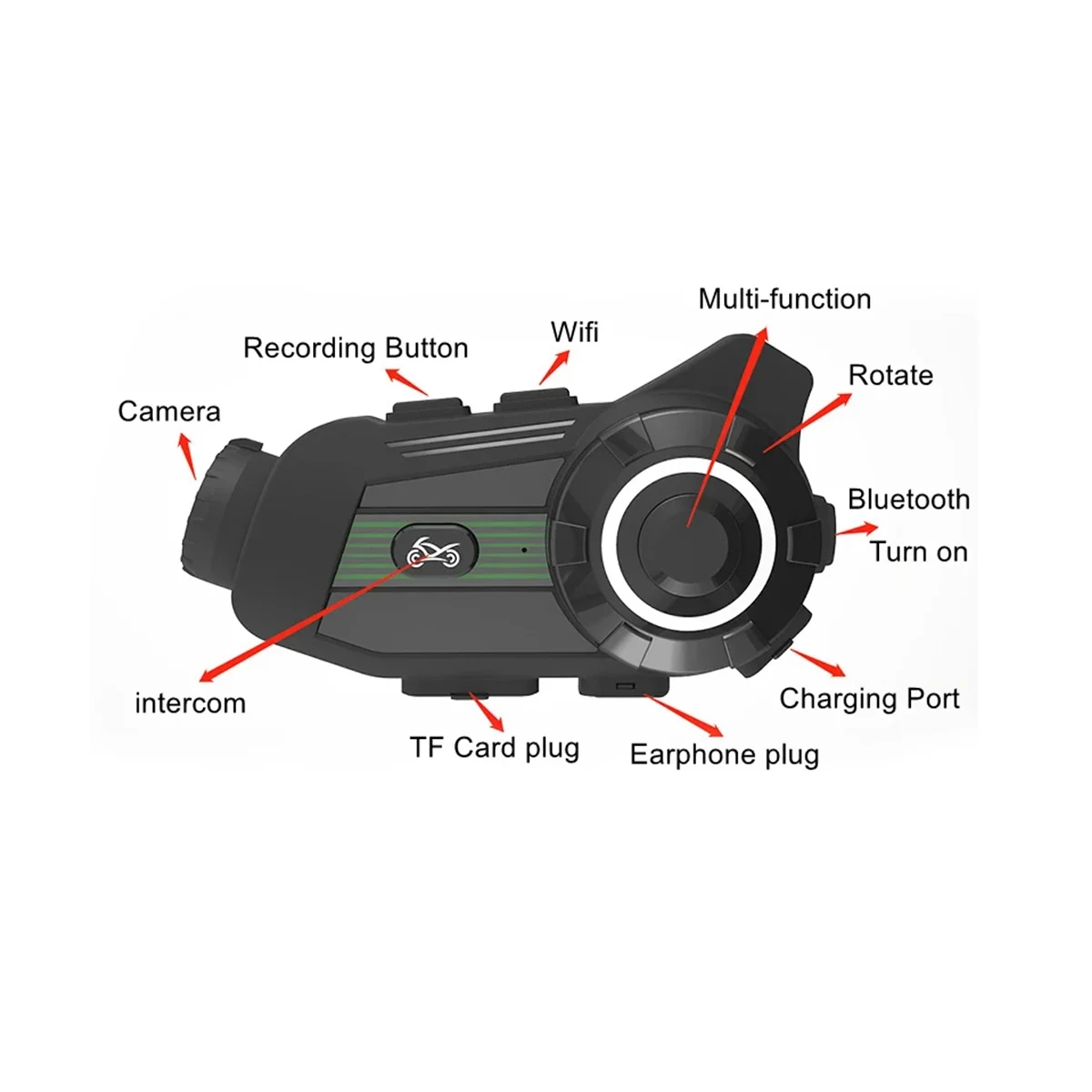 S3MotorcycleHelmetCameraHDBluetoothWifiMotorbikeDVRDashCam