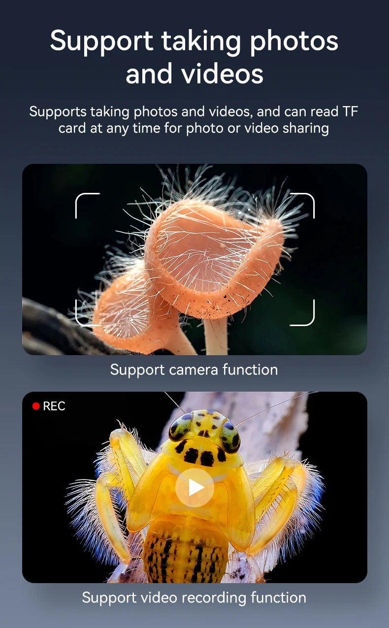 portable microscope for insects plants and gems