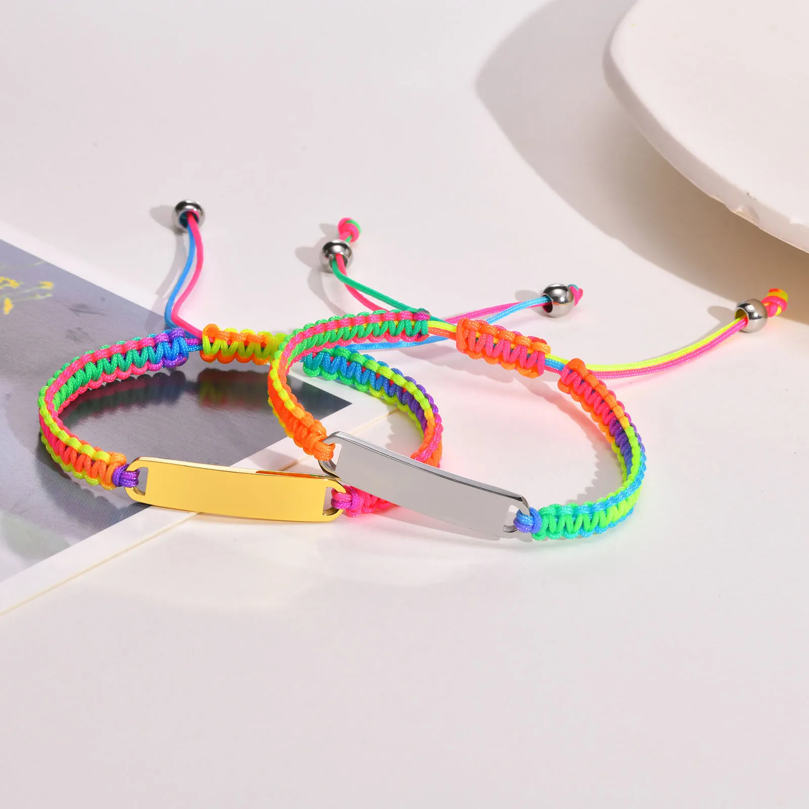 Bracciale Personalizzato Con Perline E Incisione – Regolabile Con Nome O Data, In Acciaio E Perle Naturali, Regalo Donna - 3