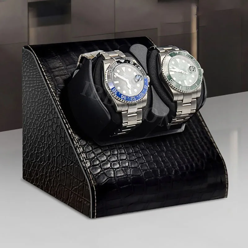 Avvolgitore Automatico Per Orologi 2 Slot Meccanismo Silenzioso Movimento Carica Orologi Breitling Orologi Da Polso Display Collection Holder For Men
