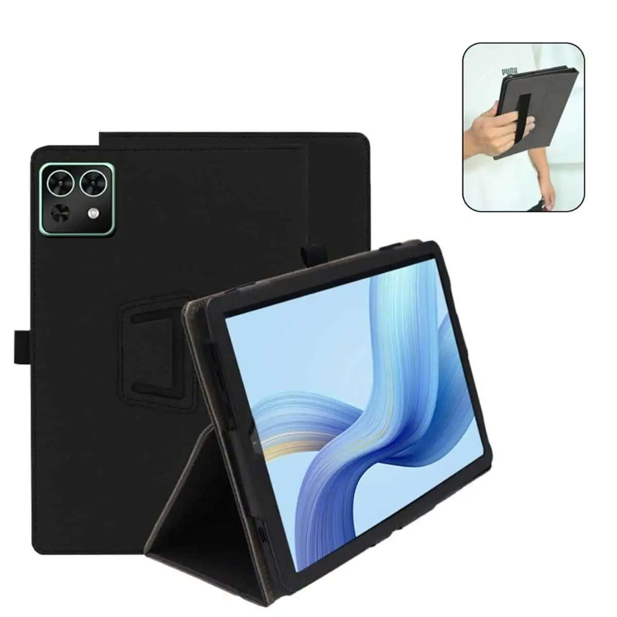 Premium PU Leather Tablet Case with Pen Slot and Built-in Stand, Lightweight and Versatile Protection