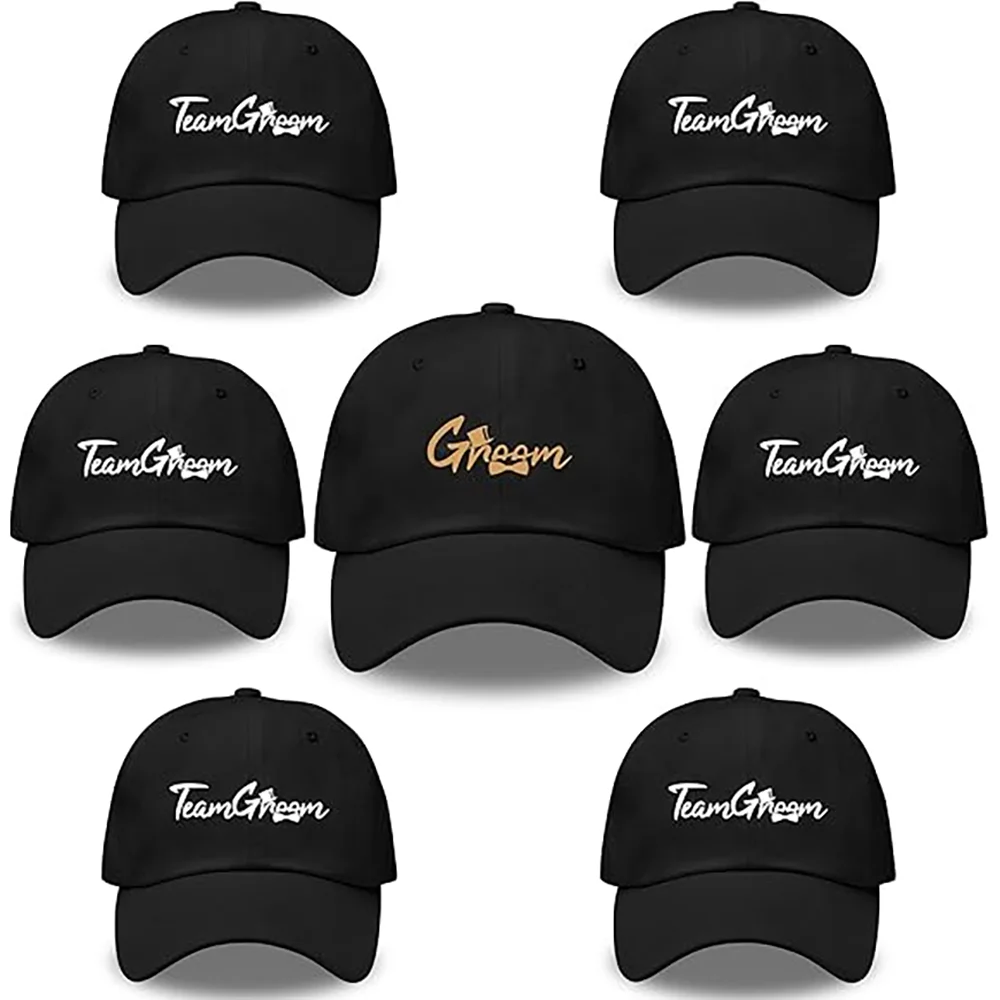 Bräutigam Team Bräutigam Baseball Cap Bachelorette Party Baseball Hüte Baumwolle Truck Caps Hochzeit Verlobung Trauzeuge Vorschlag Geschenk