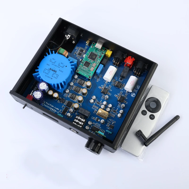 

Dual core ES9038 DSD512 Bluetooth 5.1 decoder DAC headphone amplifier LDAC all aluminum chassis