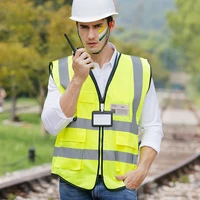 Unisex Reflective Safety Vest for Night Work and Cycling