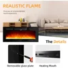 Electric Fireplace Inserts Wall Fireplace Electric with Remote Control Electric Fireplace Wall Mounted Recessed with Fake Log 6