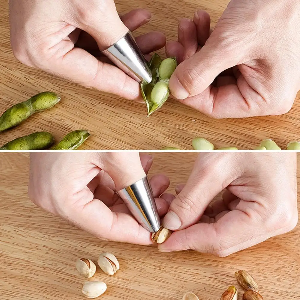 Finger Protector Set 10pcs Adjustable Stainless Steel Finger Protector for Safe Vegetable Cutting Nut Peeling Kitchen for Hand finger protector finger guard