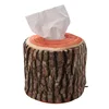 1pc Creative Imitation Tree Bark Tissue Box Napkin Holder Case Paper Cover 13 X 11cm Home Kitchen Practical Decor Accessory 4