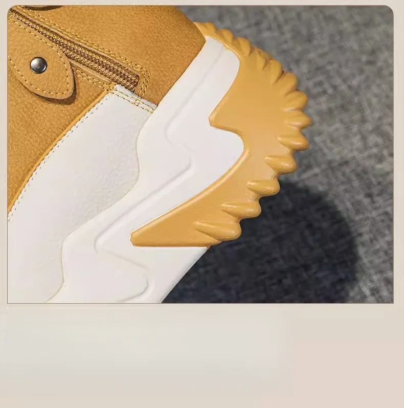 Couple's Socks Shoes Women's 2021 Autumn and Winter New Thick-soled Casual Large Size Internet-famous Knitted Short Boots Women's Cross-border Large _voghion.com