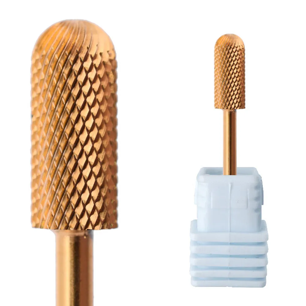 

Nail Drill Bit Small Barrel Hot Seller JIN PAI 5.35mm Nail Drill Bit Safe Bit Carbide Tungsten Carbide Large Barrel Rounded Top