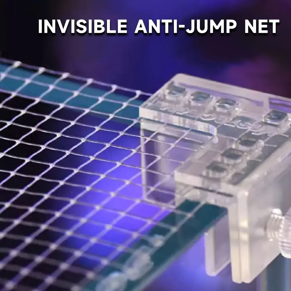 Anti-Jumping Net Anti-Escape Net Replacement PP Vastocean Aquarium Fish DIY Invisible Clear Mesh Netting Fish Tank