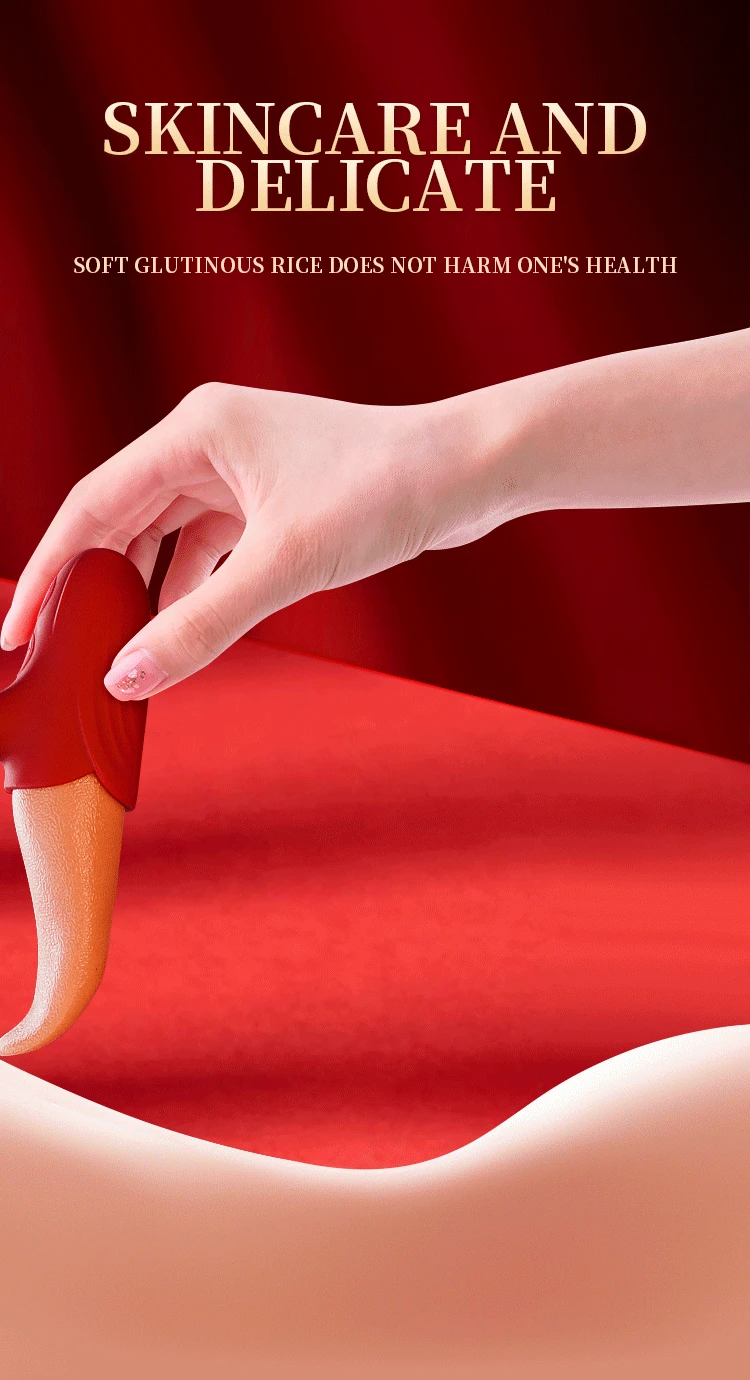 Realistic Licking Tongue Rose Vibrator for Women 7 Speeds Nipples Clitoral Stimulation Sucking Sex Toys for Adult Female Couples