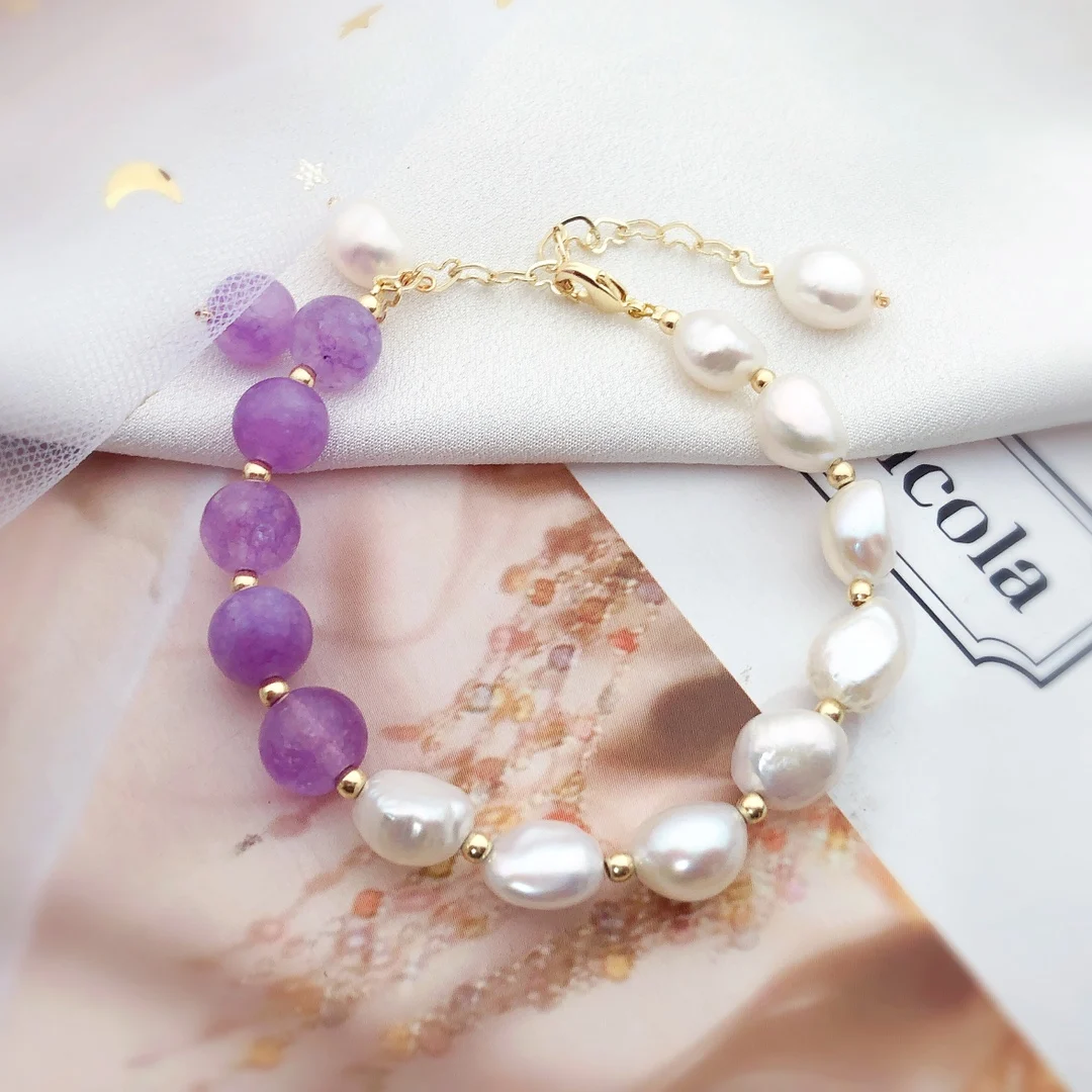 ΔΣΘ Violets & Pearls Bracelet – Simply Greek