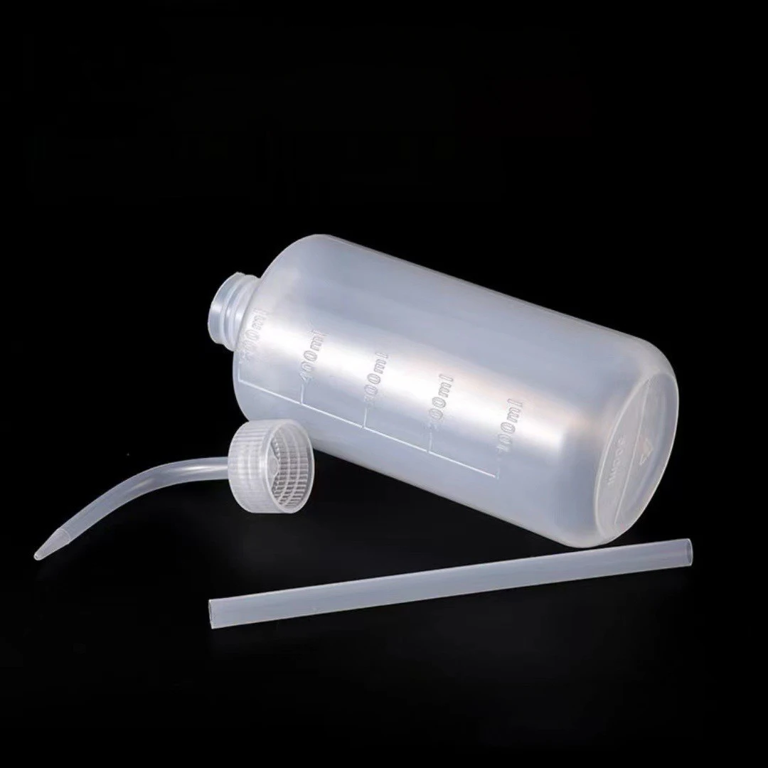 체중계 세척병 곡선 입, PE 소재 화학 솔벤트 특수 스퀴즈 병, 150, 250, 1000ml