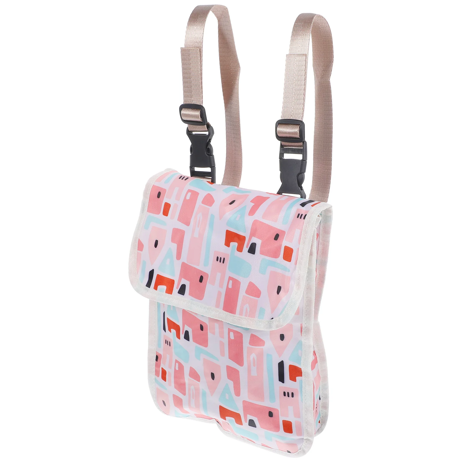 

1Pc Electric Vehicle Storage Bag Oxford Cloth Hanging Storage Pouch (Pink)