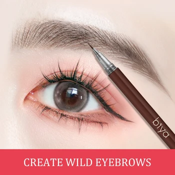 Water eyebrow pencil color natural waterproof makeup does not fade, not easy to faint makeup very fine liquid eyebrow pencil.