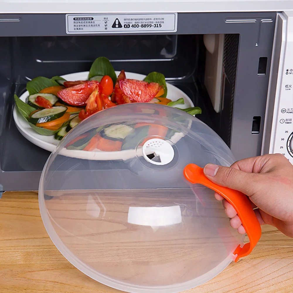 Baby safety stove safety cover Microwave splash heating cover high temperature water injection oil splash preservation