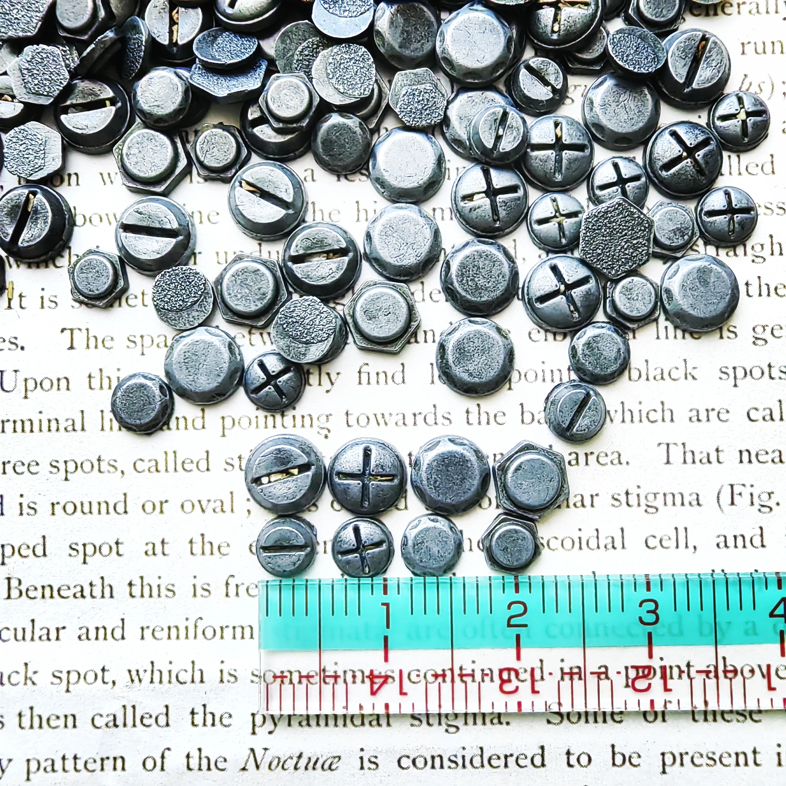 Scrapbooking Decoration Retro Screw Cap-Diy Embellishment Scrapbooking JunkJournal Handmade Photo Album Frame
