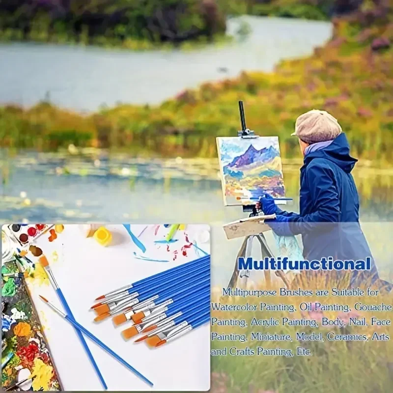 Sets of 2-20 Pieces Painting Pen Drawing Paint Brushes Painting Art Supplies Brush Materials By Number Arts Crafts Sewing Home