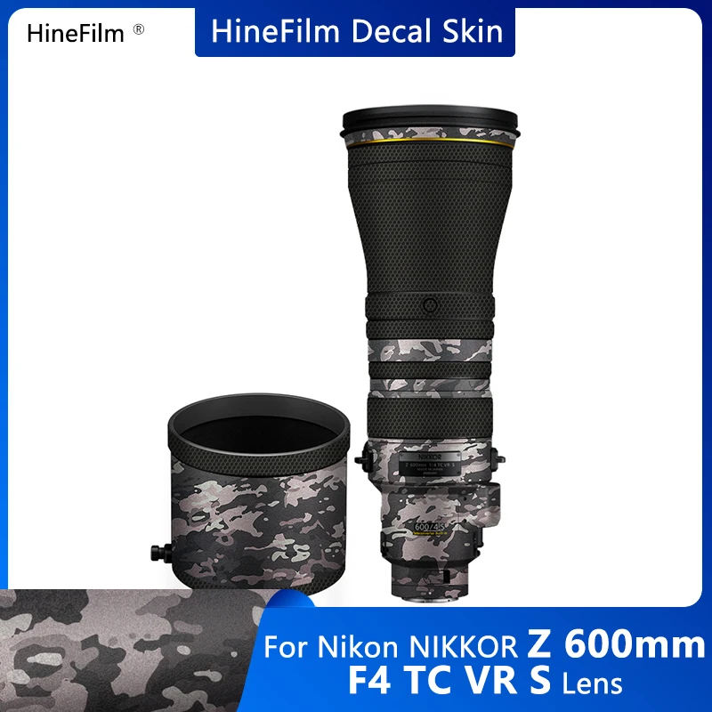 Nikkor Z600 Lens Decal Skin Z 600 F4 Wrap Cover Per Nikon Z 600Mm F/4 Tc Vr S Lens Sticker Film Pellicola Protettiva Antigraffio