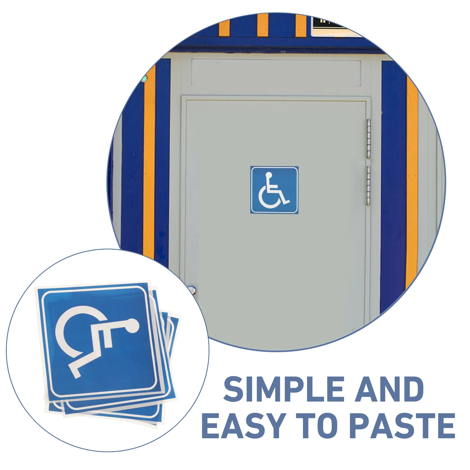 Disabled Wheelchair Sign Handicap Stickers Decal Symbol Disability Parking Toilet trespassing sign