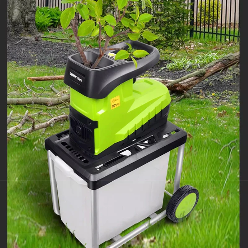 Desktop electric breaking machine 2800W high power electric tree branch crusher electric pulverizer garden tool 220V 1PC 5