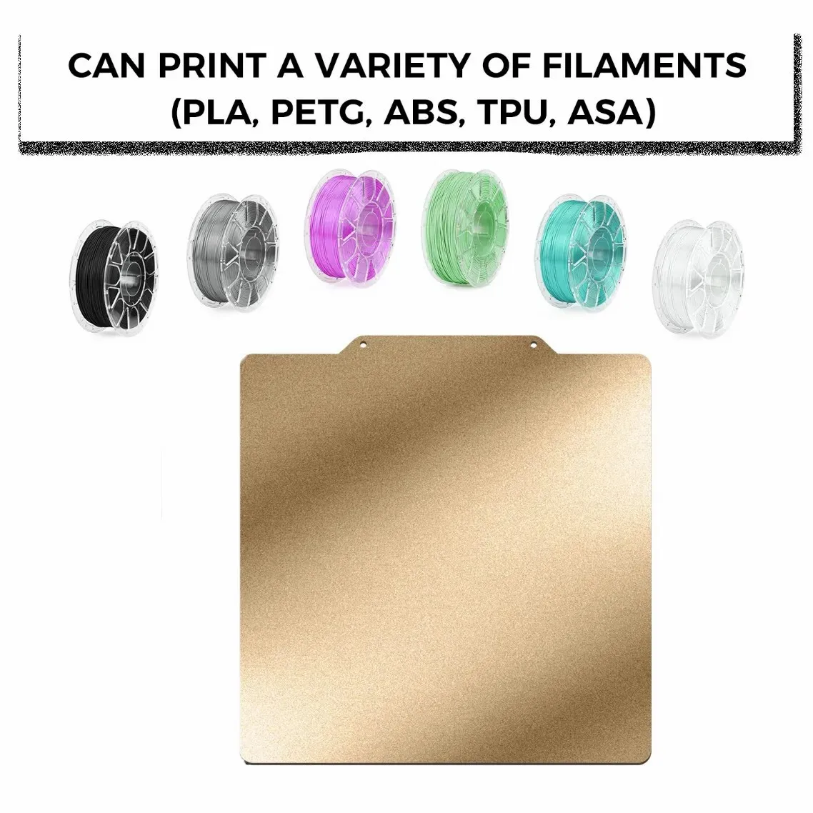 Enhanced Textured Magnetic Build Plate, Spring Steel PEI Sheet, 300x300 Upgrade,