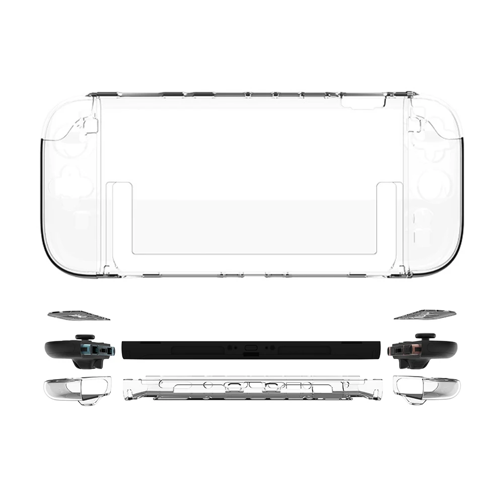 Clear Hard Case for Switch 2 Detachable PC Protective Case Cover Anti-Drop Clear Protector Protection Skin for NS 2 Accessories