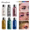 MAXFINE 9-color liquid eye shadow big sequin gel glitter mermaid nightclub makeup body sequin 1
