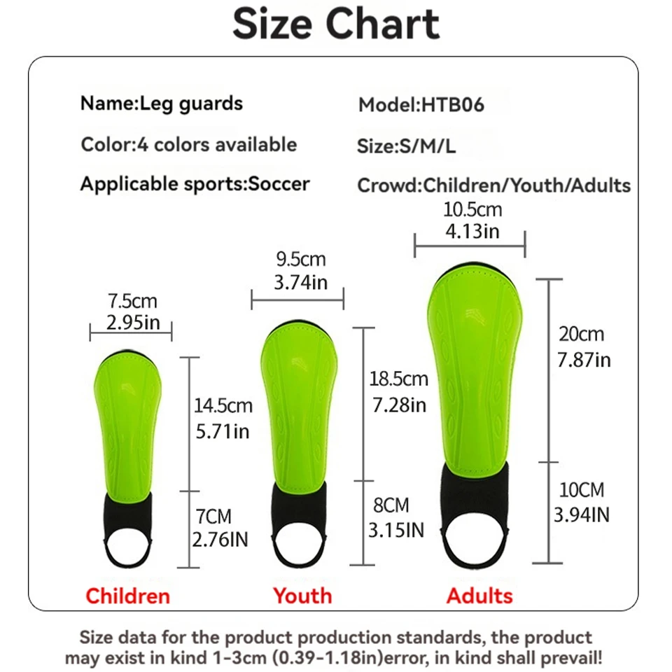GOBYGO Children's Soccer Guard Soccer Training Equipment Ankle Brace Adult Shin Board Youth Shin Sleeves