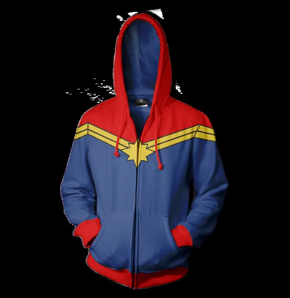 thumbnail image 1 of Sudadera con capucha de la película Avengers Endgame Quantum Realm de 2019, chaqueta con tecnología avanzada, disfraces de cosplay, sudadera con capucha del Capitán Marvel, 1 of 5