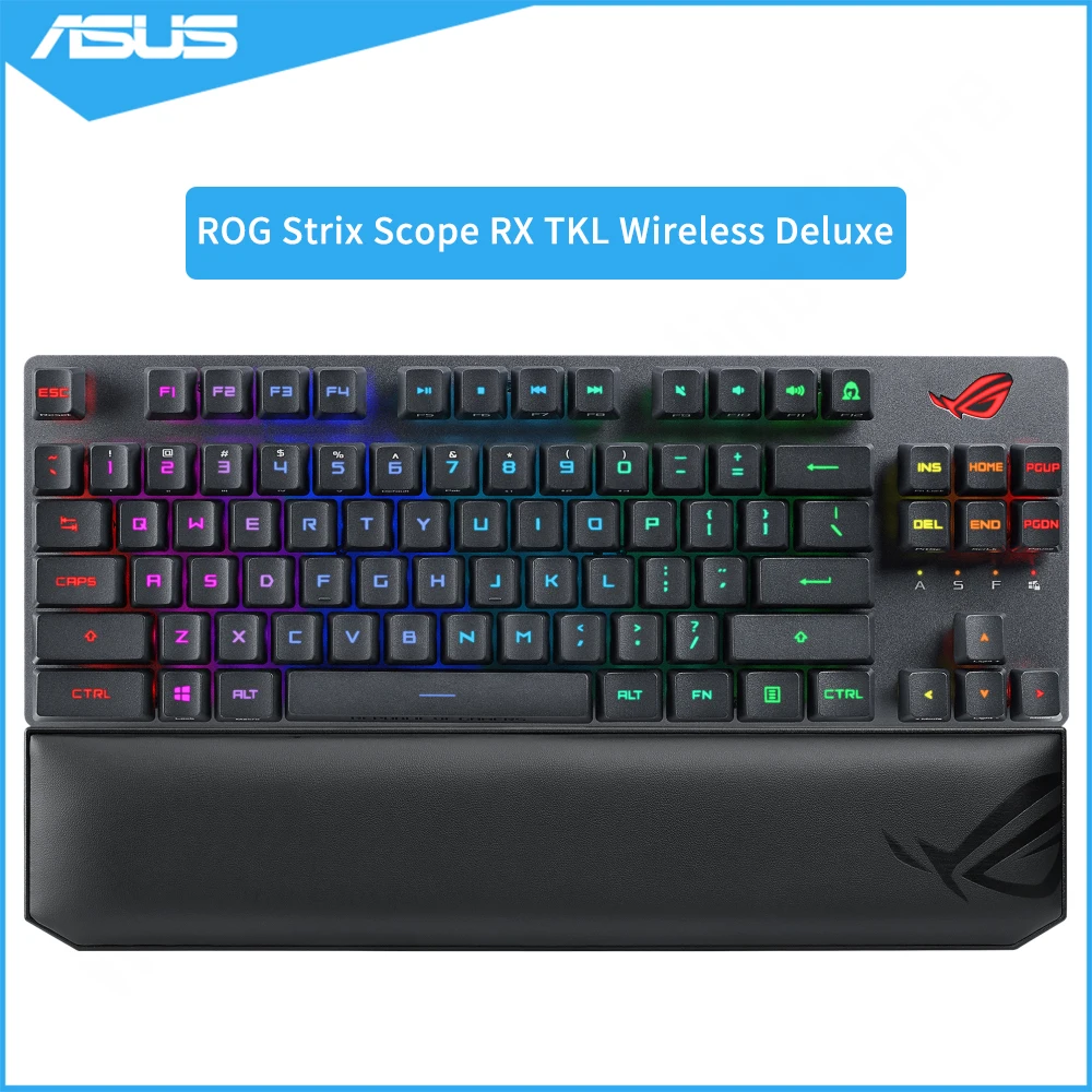 

ROG Strix Scope RX TKL Wireless Deluxe Gaming Keyboard For FPS Gamers With Tri-mode Connectivity,Magnetic Wrist Rest