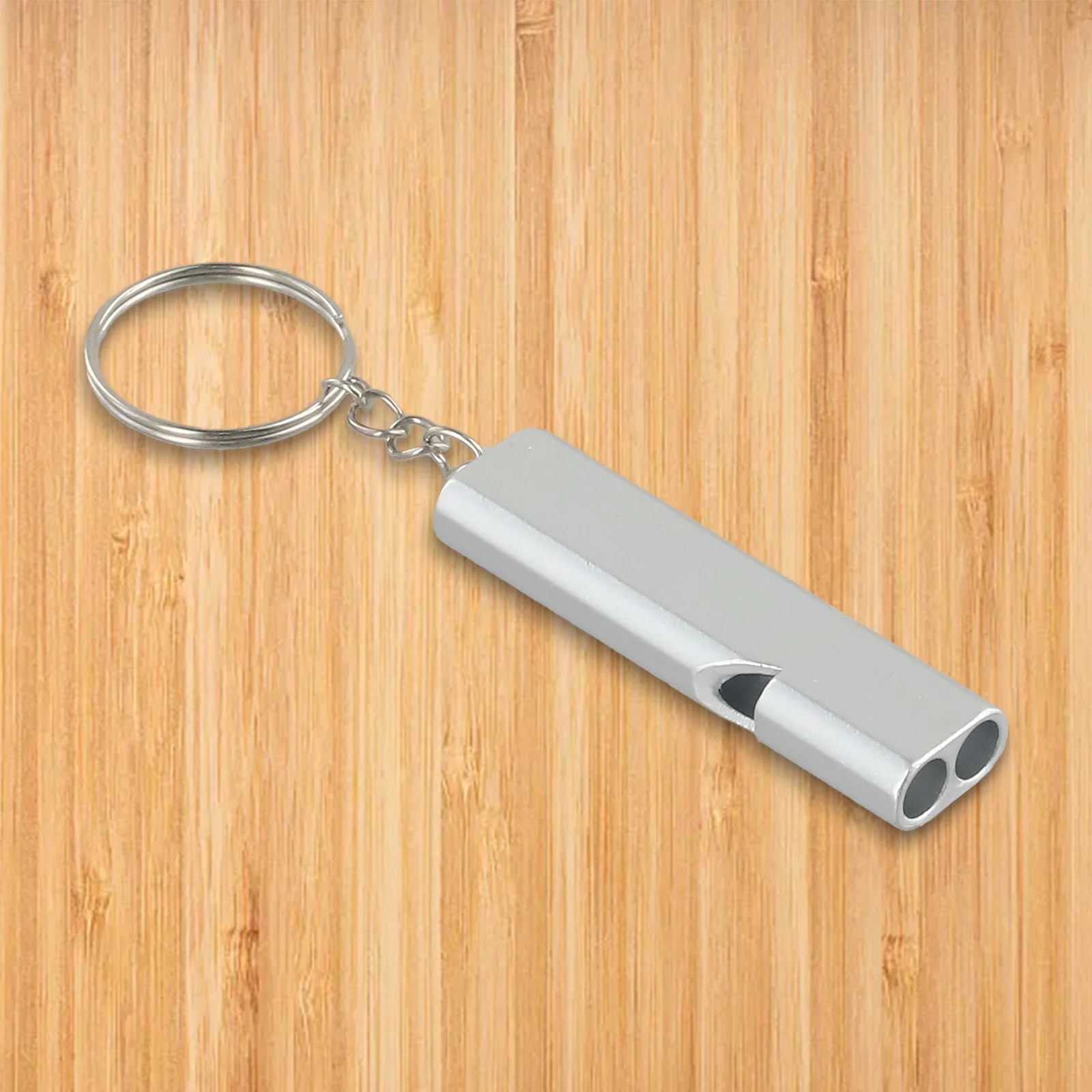 Dual-tube Survival Whistle Portable Alloy Safety Whistles Outdoor Self-protection Hiking Camping E/mergency Keychain Multi Tools