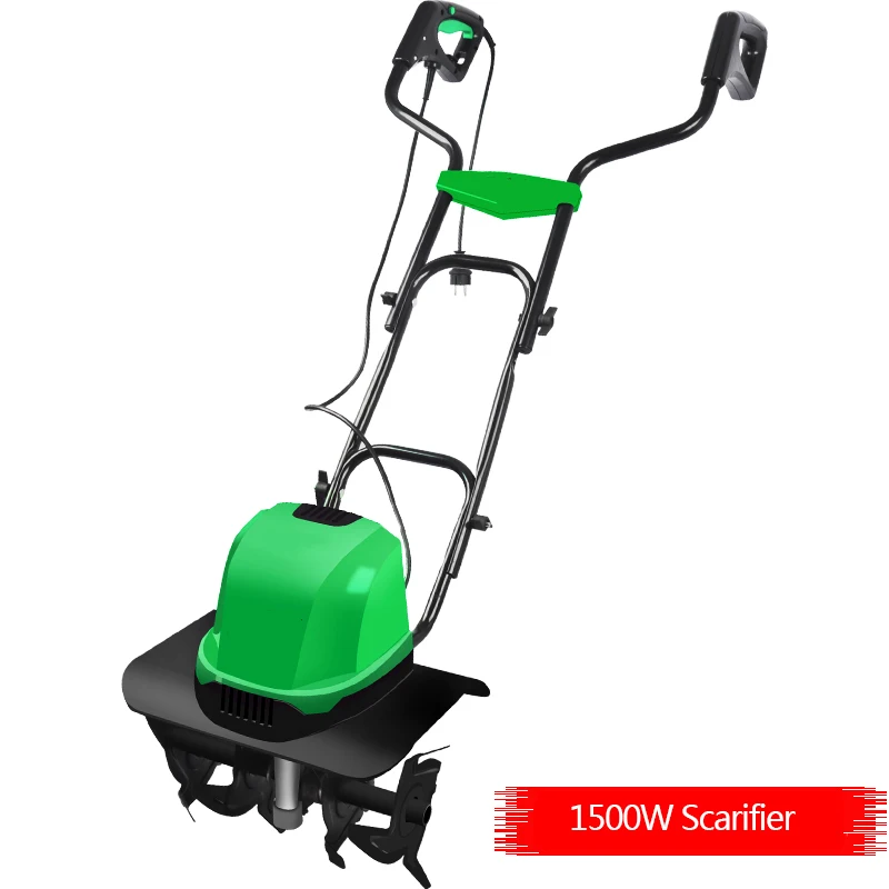 

1500W Mini Micro-Tiller Electric Scarifier Soil Tiller Strong Power And High Efficiency Garden Soil Tillage And Looser