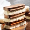 1 Piece Solid Wood Wool Shoe Brush, Polishing, Cleaning, Care Brush, Suitable For Leather Or Fabric Shoes, Cleaning Brush 5