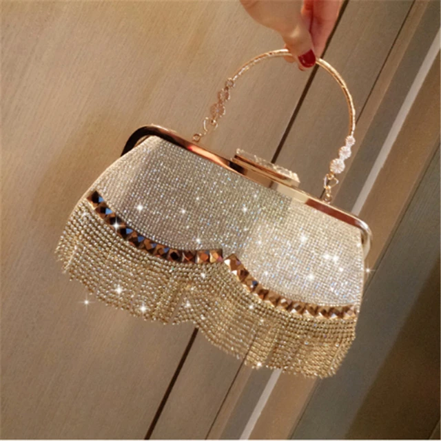 Diamond Clutch Purse And Handbag With Rhinestone Women's Party Evening Bag  Luxury Wedding Clutch Female Shoulder Bag Bolso - AliExpress