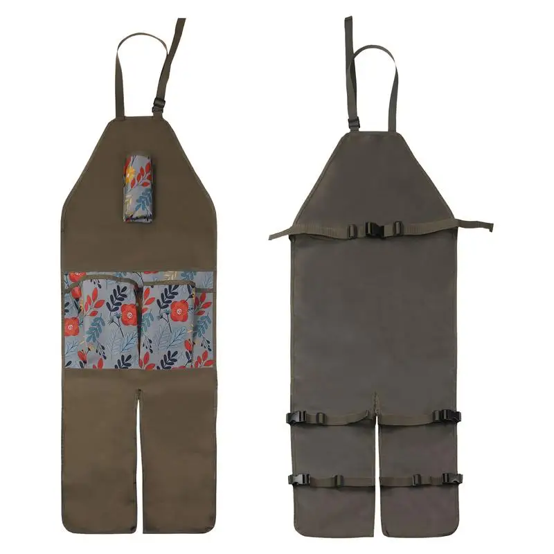 

Oxford Cloth Apron Adjustable Garden Apron Artist Work Apron Multi-pocket Leggings Aprons Dirt-Proof Oxford Cloth Work Aprons