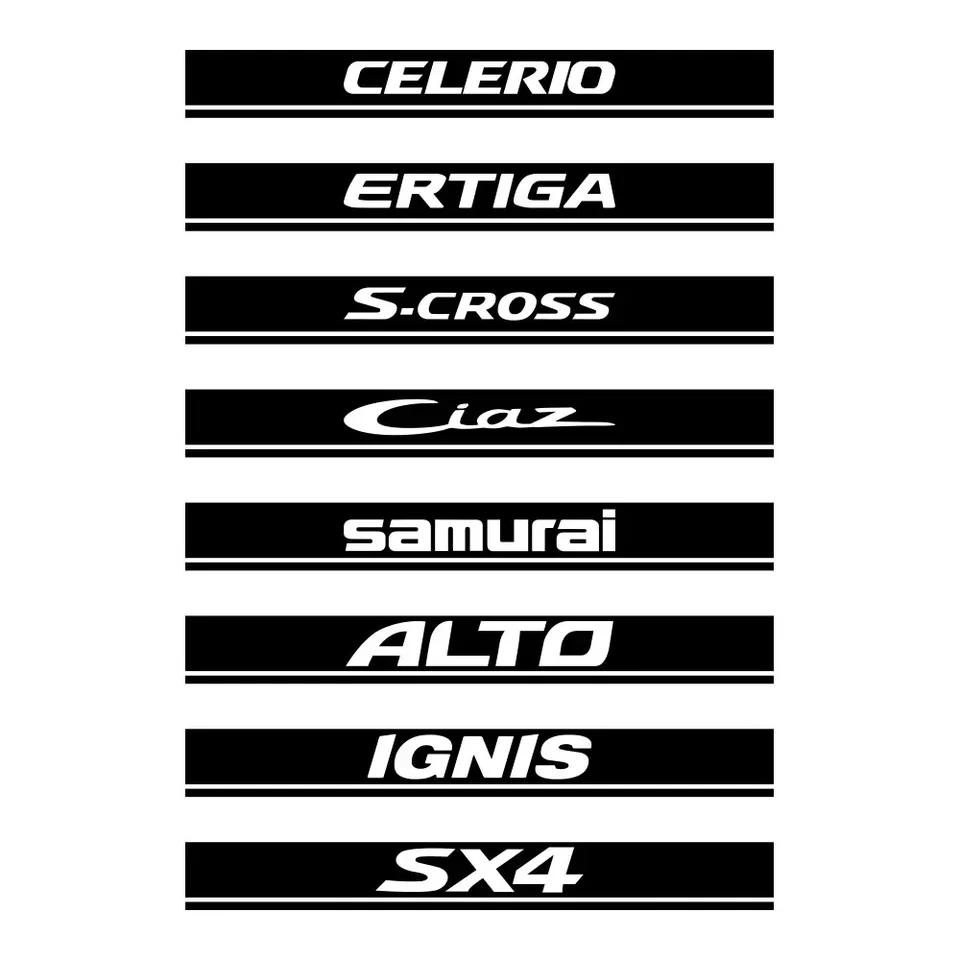 Adesivi Decoro Carrozzeria Auto Per Suzuki Swift, Vitara, Jimny - 2 Pezzi Linea Cintura