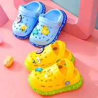 Summer Kids Sandals Cute Boy Girl Mules Cartoon Baby Rubber Soft Sole Beach Slippers Flat Children's Garden Shoes Toddler Crib 2