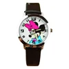 Disney Minnie Kids Watch Waterproof Cartoon Children Quartz Watches Womens Girls Time Machines Clock Birthday Gifts Top Brand 1