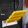 Aluminum Wall-mounted Bathroom Seats Barrier-free Shower Chair Modern Folding Bathroom Stool Simple Home Porch Shoe Change Chair 2