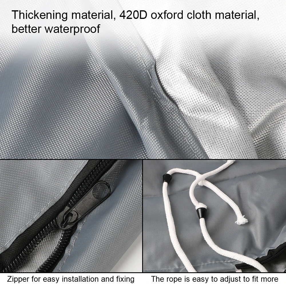 boat cover,outboard motor cover 420D Sunshade Anti-scratch Waterproof Engine Motor Covers Boat Protector 30-150HP
