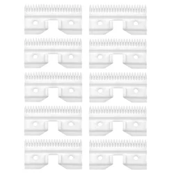 10Pcs 22 Teeth Ceramic Coarse Pet Replacement Blade Cutter Compatible with Andis, Oster A5 and Walh KM Series