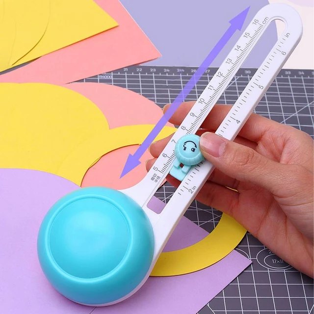 Adjustable Circle Cutter Round Cutting Knife Model Patchwork Compass Circle  Cutter Circular Paper Scrapbooking Cards Cutter - AliExpress