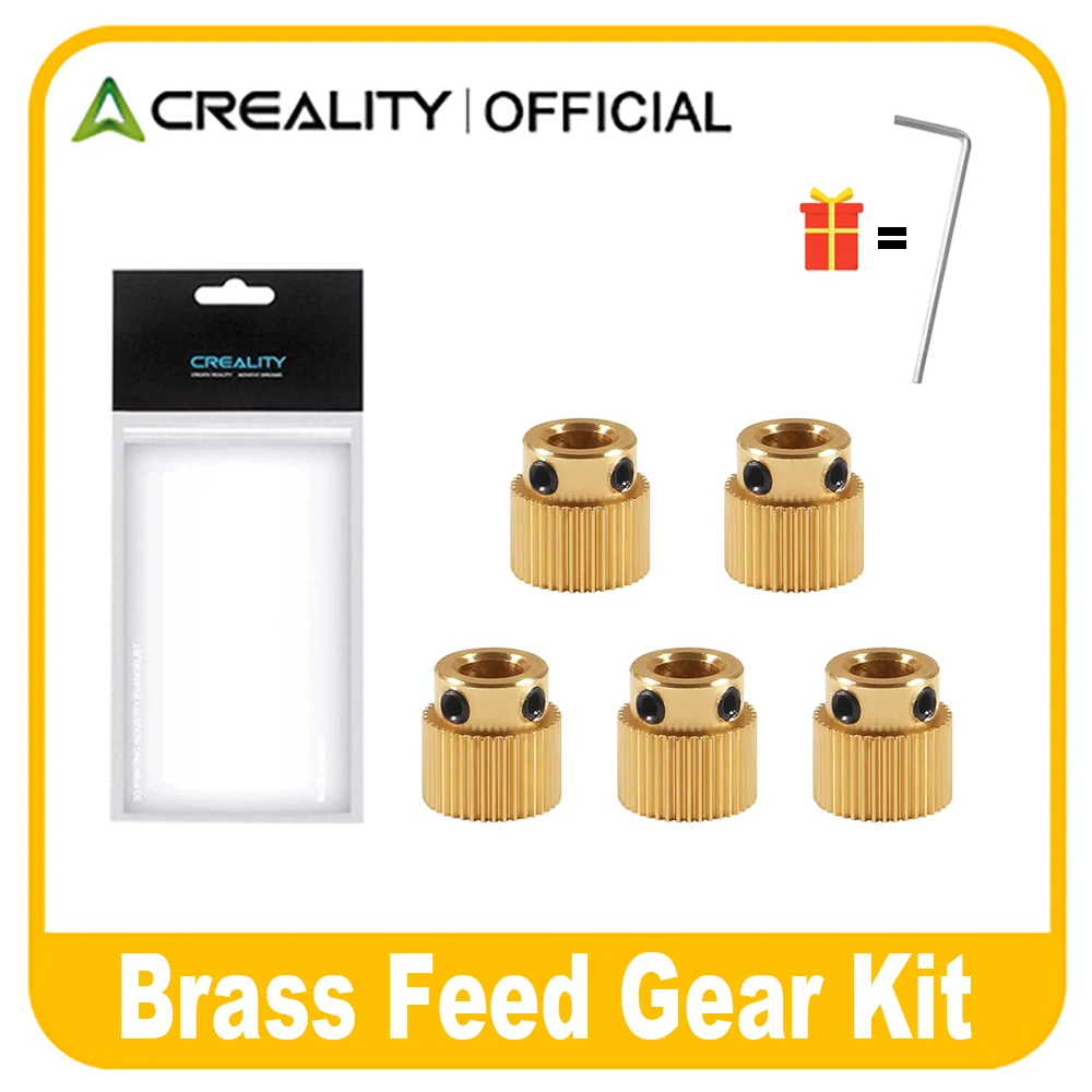 Creality Ender 3 Messing-Extruder-Radgetriebe 26/40 Zähne Antriebsrad für CR-10/Ender 3 Pro/Ender 3 V2/Ender 5/5 Pro 3D-Druckerteil