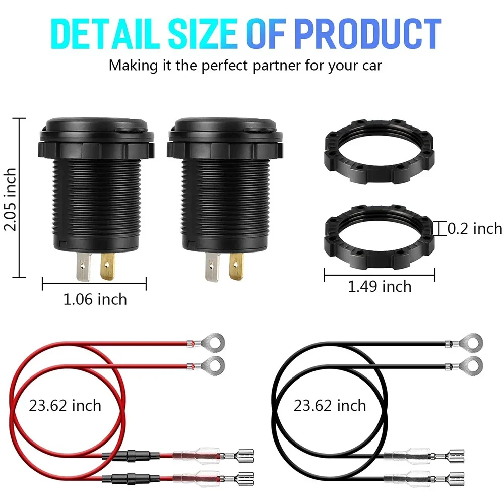 Ursuniot  USB  , 12V   ܼƮ,   Ʈ , äο  а , QC3.0, 36W