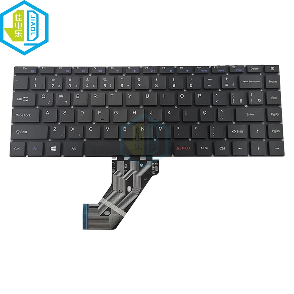 Nuova Tastiera Per Notebook Cq27 Br-Pt Brasile Per Axioo Mybook Pro P421 Mb3181014 Xk-Hs272 Cq-27 Netflix Portoghese Brasiliano Teclado