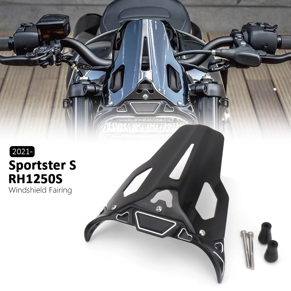 Nuovi Accessori Moto Neri Parabrezza Parabrezza Schermo Per Sportster S Rh1250S Sportster S 2021 2022 2023