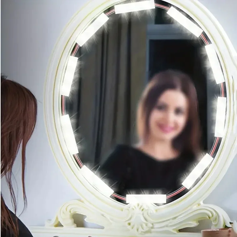 Description Picture 5 of item42 LED 5V USB LED Light Vanity Dimmable Mirror Lamp Touch Switch Dimmable Mirror Lamps For Makeup Table Bedroom Cabinet Lights