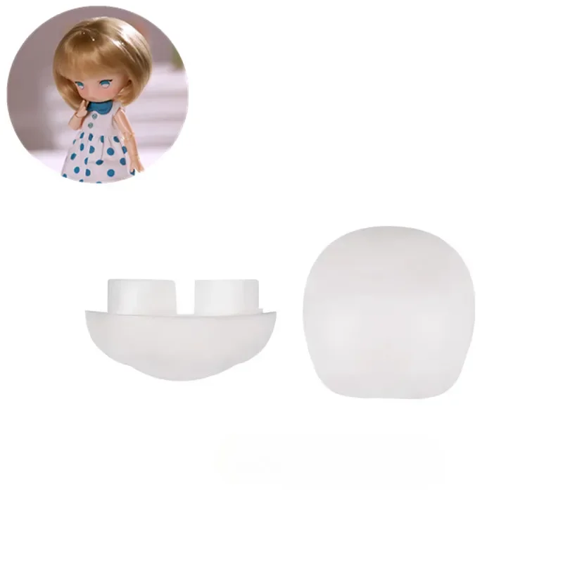 Bjd Doll Replacement Head Shell Accessories Wig Action Figure Ob11 Figurine Handmade DIY Cartoon Doll Model Back of Head Mould